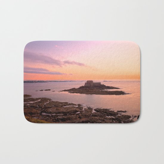 Saint-Malo Twilight Coast Bath Mat