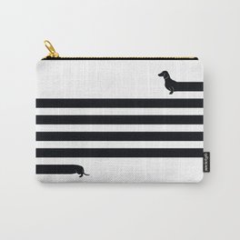 (Very) Long Dog Carry-All Pouch | Pets, Drawing, Minimalism, Pattern, Illustration, Dachshund, Very, Animal, Dog, Long 