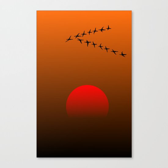 Migratory birds Canvas Print