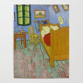 The Bedroom (1889) by Vincent Van Gogh Poster