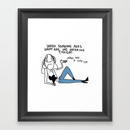 Jeans and a Cute Top Framed Art Print