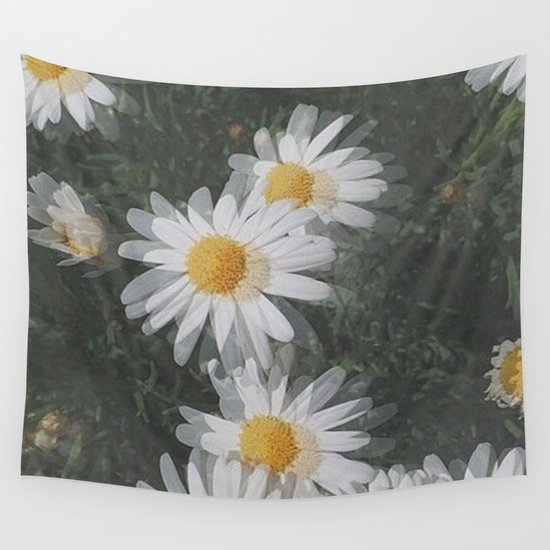 Trippy Daisies Wall Tapestry