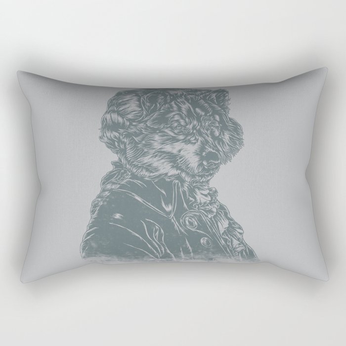 Wolf Amadeus Mozart Rectangular Pillow