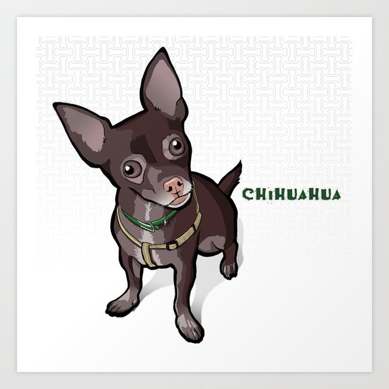 Taco T. Man (Chihuahua) Art Print