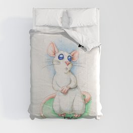 Chinese Zodiac Year of the Rat Comforter | Rat, Children, Illustration, Painting, Zodiac, Chinesezodiac, Watercolor, Animal 
