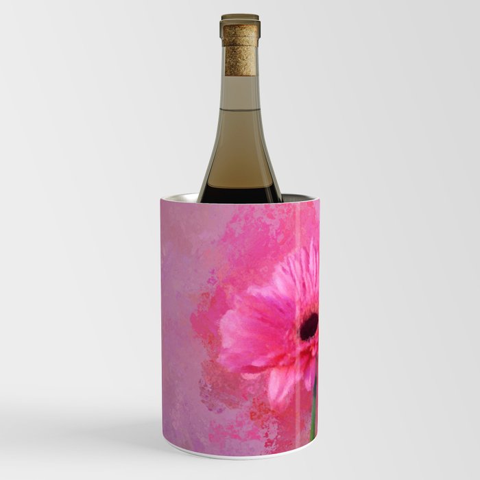Pink Flower with Power for your Girl Wine Chiller