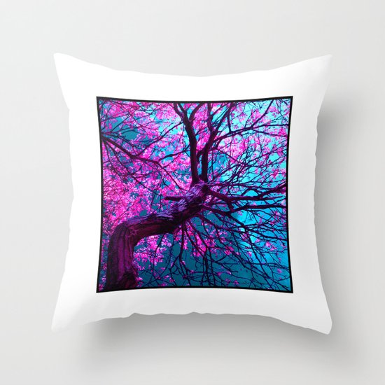 purple tree XII Throw Pillow