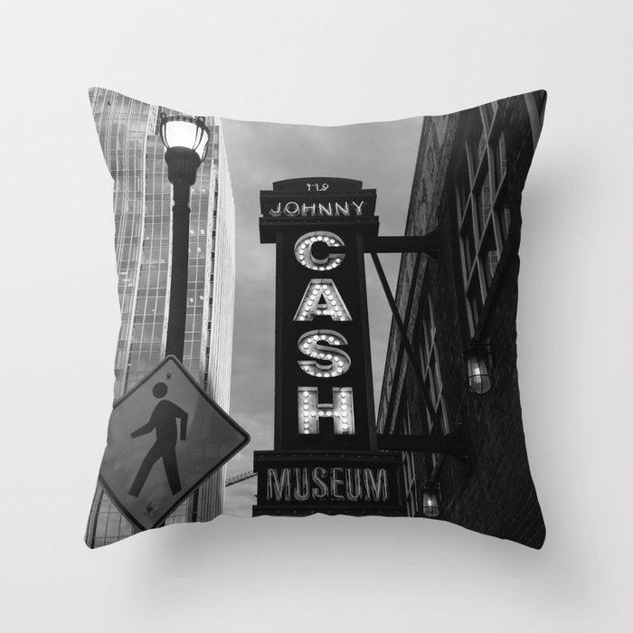 Cash in Nashville Throw Pillow