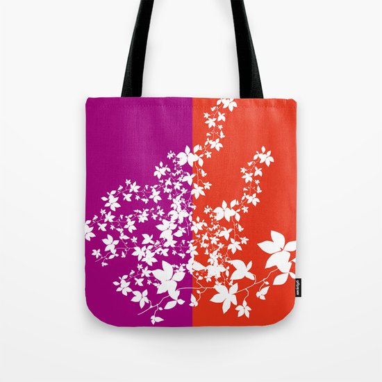 Climbing Flowers Tote Bag