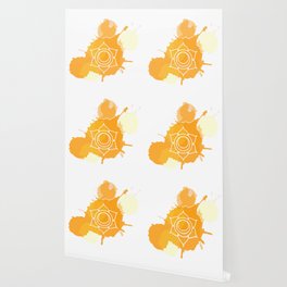 Swadhisthana chakra Meditation aura and sixth of the seven chakras symbol Wallpaper