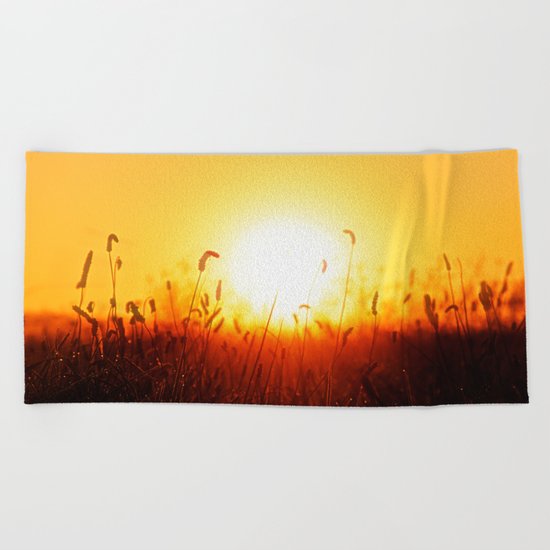Good morning sunshine Beach Towel