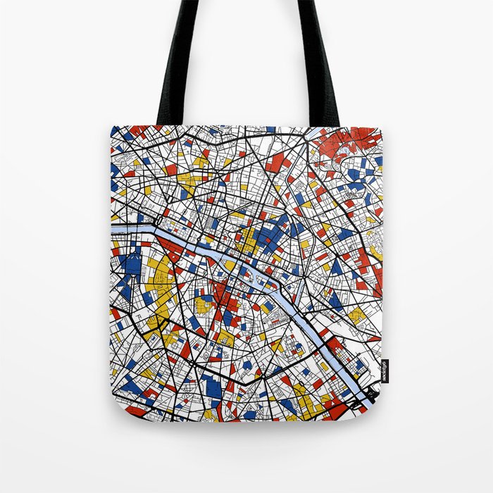 Paris Mondrian Tote Bag