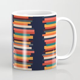 Stacked Blocks // Mid-century modern stacked block print and pattern Coffee Mug