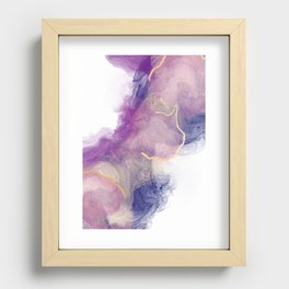 Galaxy alcohol ink Recessed Framed Print