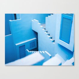 Blue maze of Muralla Roja Spain | Abstract photograph architecture art Art Print Canvas Print