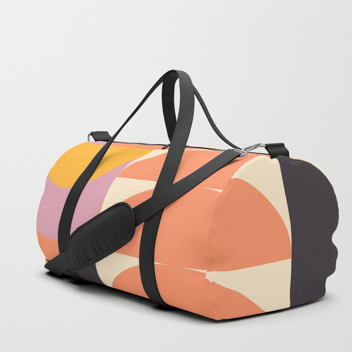 Shapes in Coral and Lilac 23 Duffle Bag