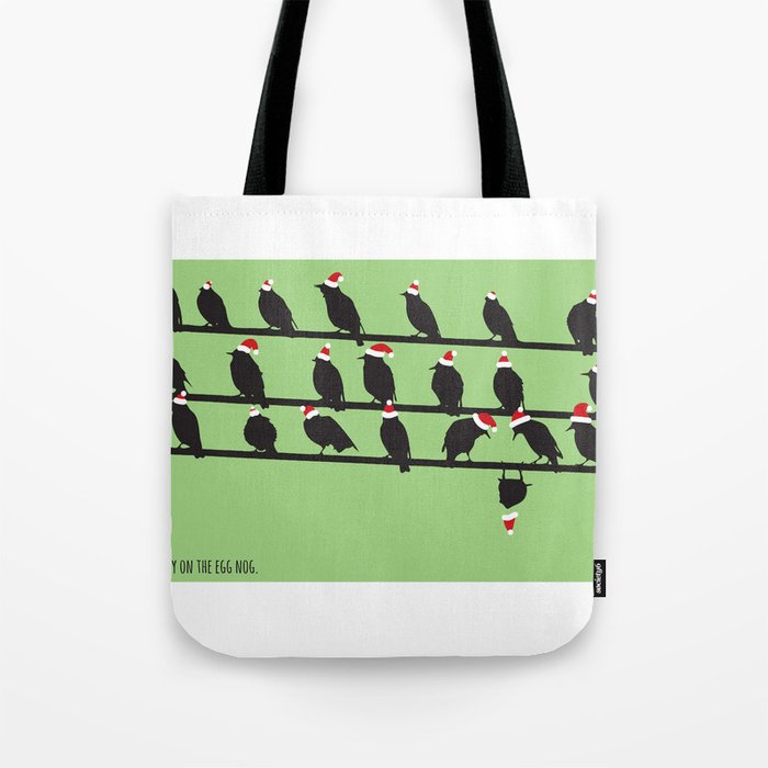 Christmas Birds Tote Bag