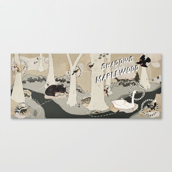 shadows over maplewood Canvas Print