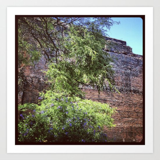brick wall Art Print