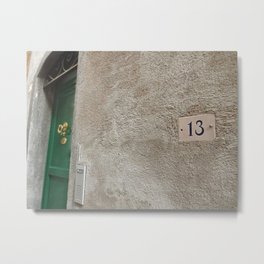 13 - Green Door Metal Print