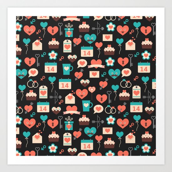 Valentine's day Art Print