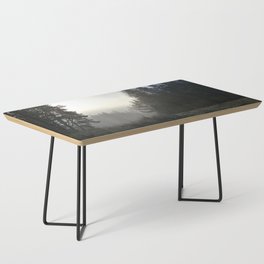 Misty Winter's Scottish Forest Trail in Afterglow Coffee Table