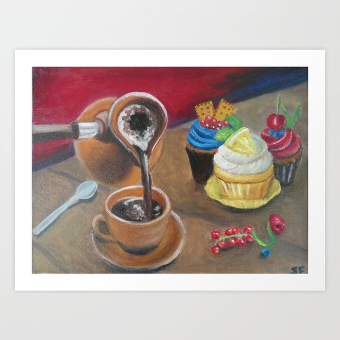 Coffe time Art Print