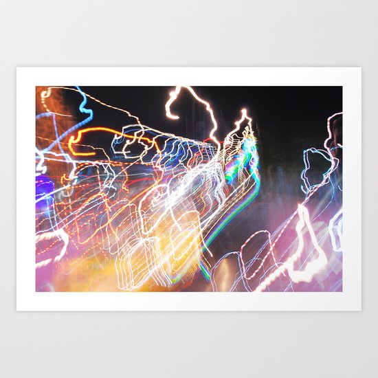 Techno-Finger Painting Art Print