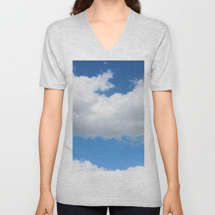 Clouds 1 V Neck T Shirt