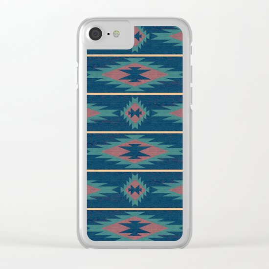 Native Spirit Pattern Clear iPhone Case