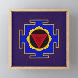 Maha Kali Yantra Framed Mini Art Print