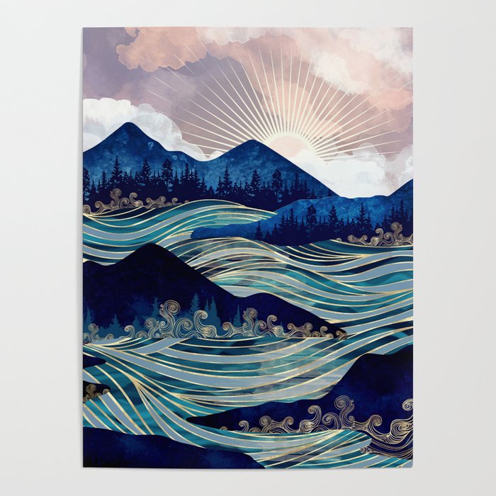 Ocean Sunrise Poster