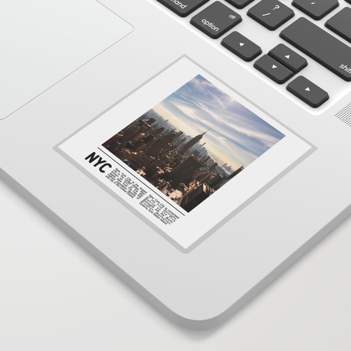 New York City Minimalism | Manhattan Skyline Sticker