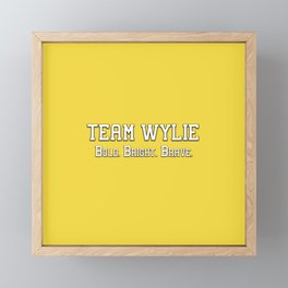 Team Wylie Framed Mini Art Print