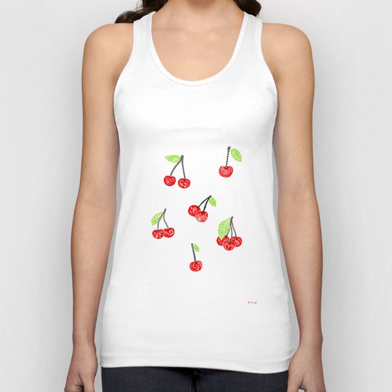 Cherries series Unisex Tank Top