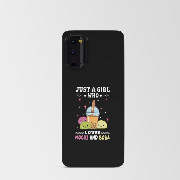 Cute Kawaii Just Girl Who Loves Mochi And Boba Android Card Case