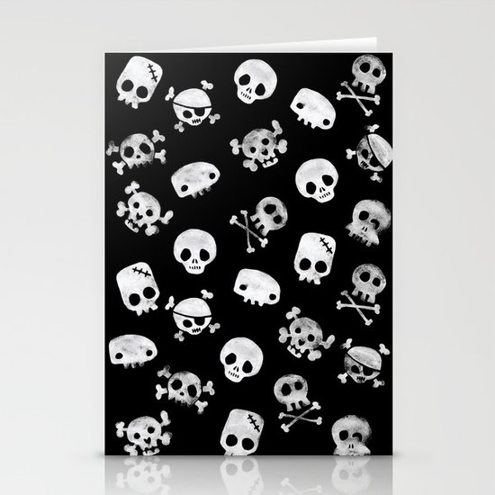 Cute Skull Stationery Cards