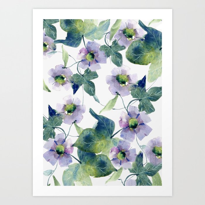 Purple Flowers 2 Art Print