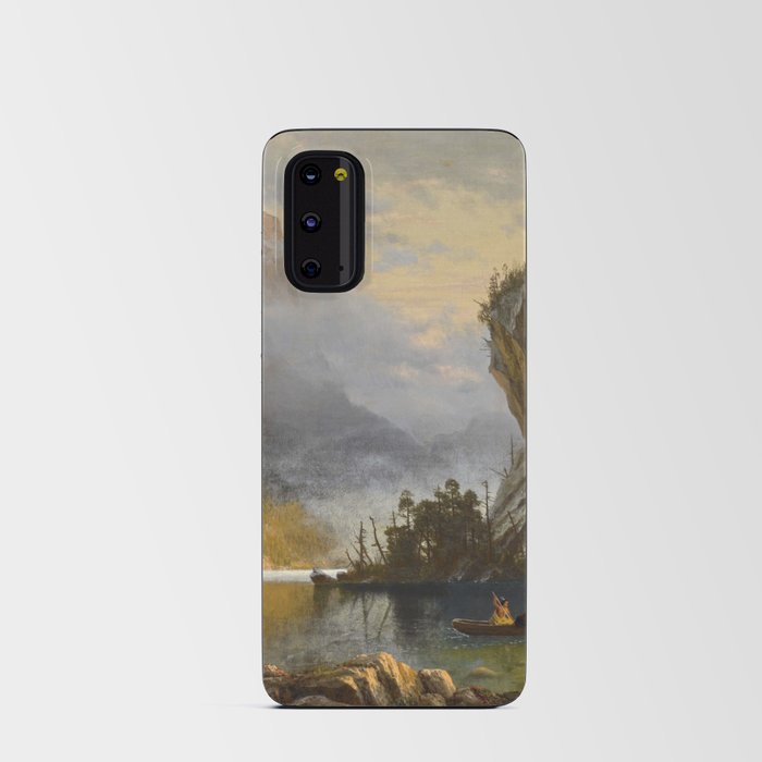 Albert Bierstadt - Indians Spear Fishing Android Card Case