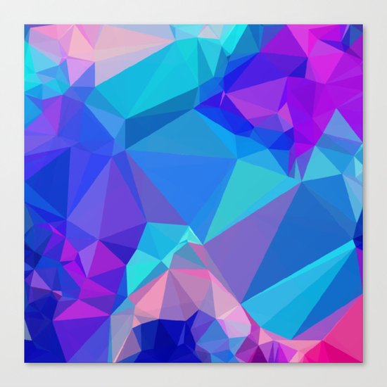 Neon Ice Canvas Print