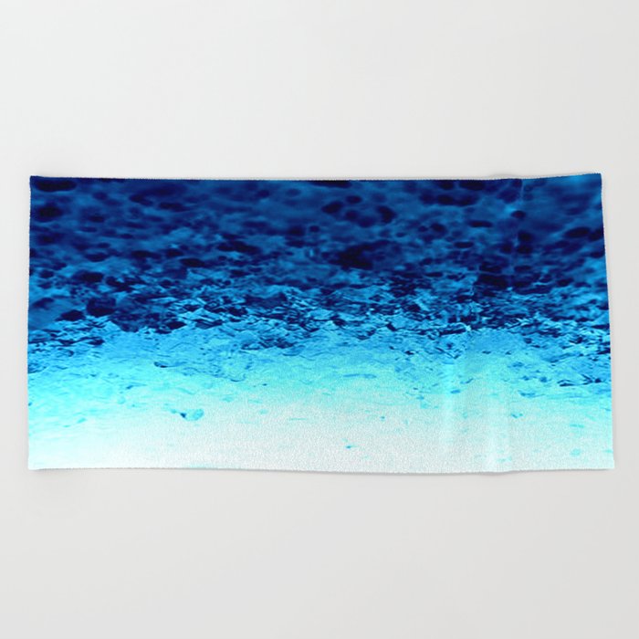 Blue Crystal Ombre Beach Towel