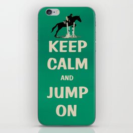 Keep Calm and Jump On Horse iPhone Skin