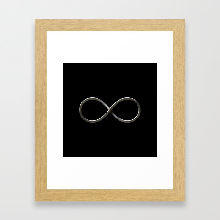 Infinity symbol Framed Art Print