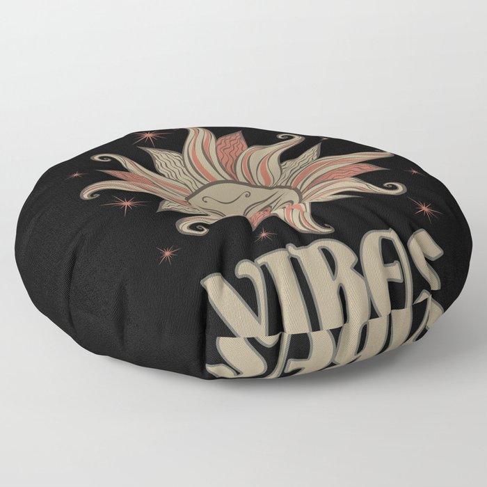 Godess Vibes Tarot style sun Retro Vintage Floor Pillow