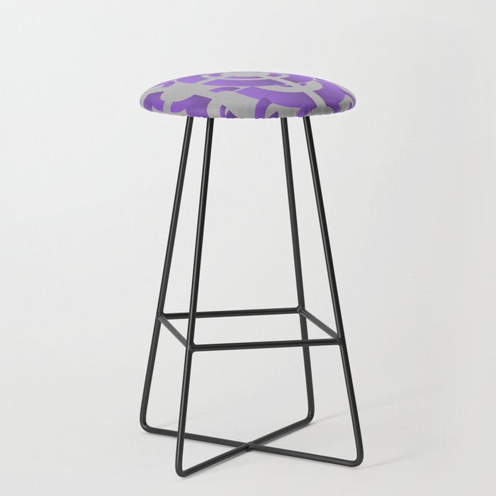 Muted Lavender Rainbow Arches Bar Stool