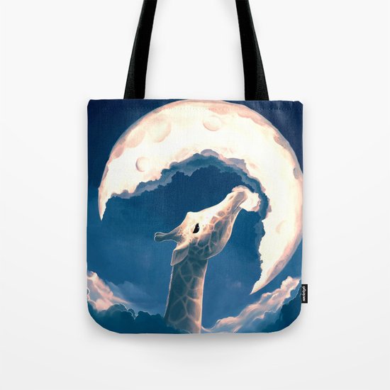La fable de la girafe Tote Bag