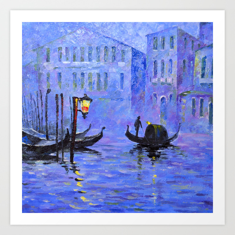 Lilac Night Art Print By Cec Society6