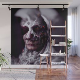 Scary ghost face #4 | AI fantasy art Wall Mural