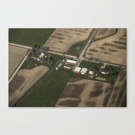 Farm from Above Canvas Print