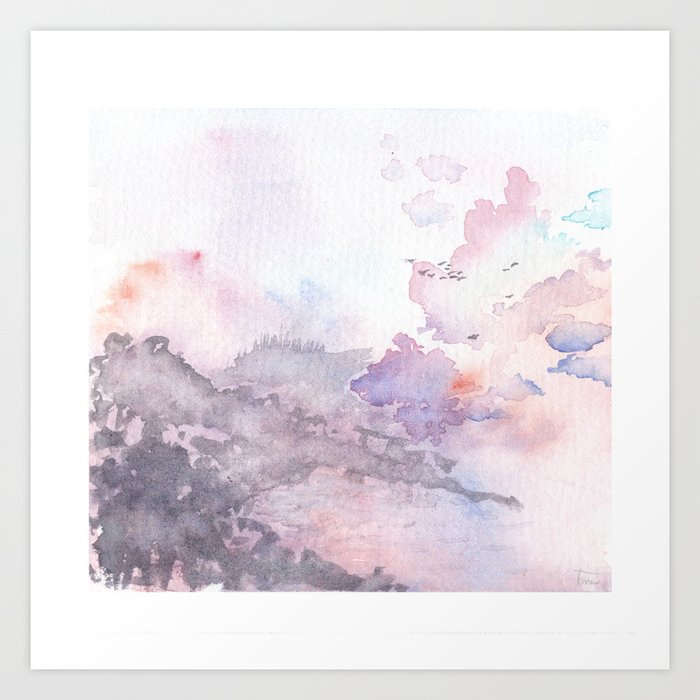 Abstract Landscape Art Print